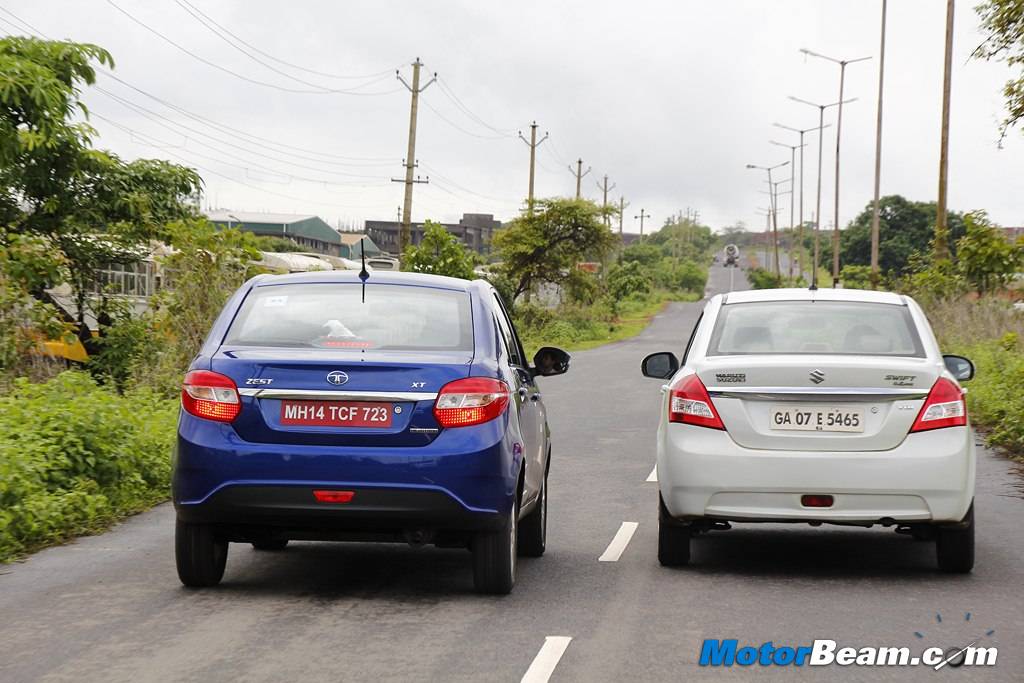 Tata Zest vs Maruti DZire Handling