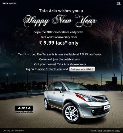 Tata Aria 9.9 Lakhs