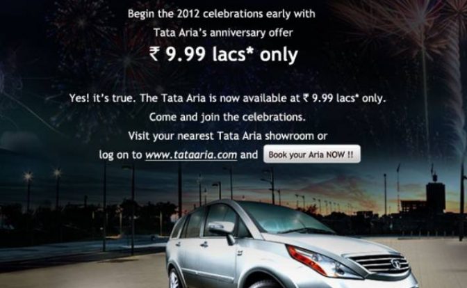 Tata Aria 9.9 Lakhs