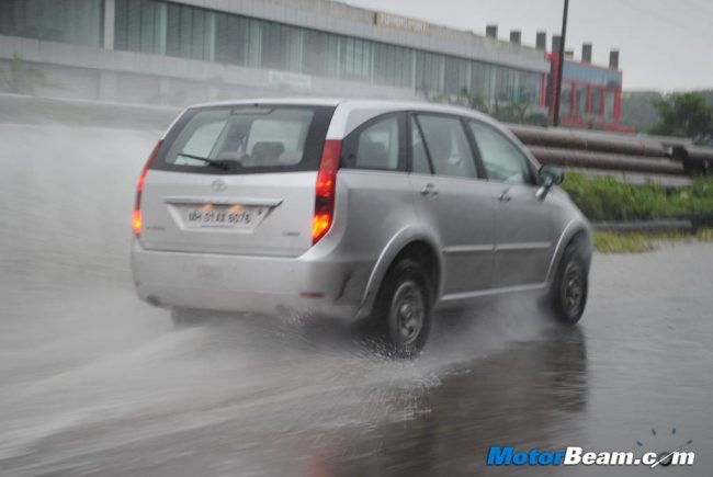 Tata Aria Water Splash