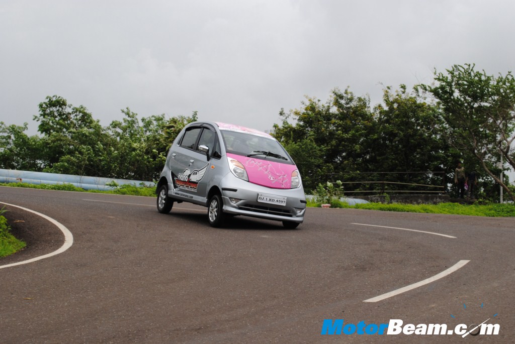 Tata_Nano_Cornering Tata Nano Cornering