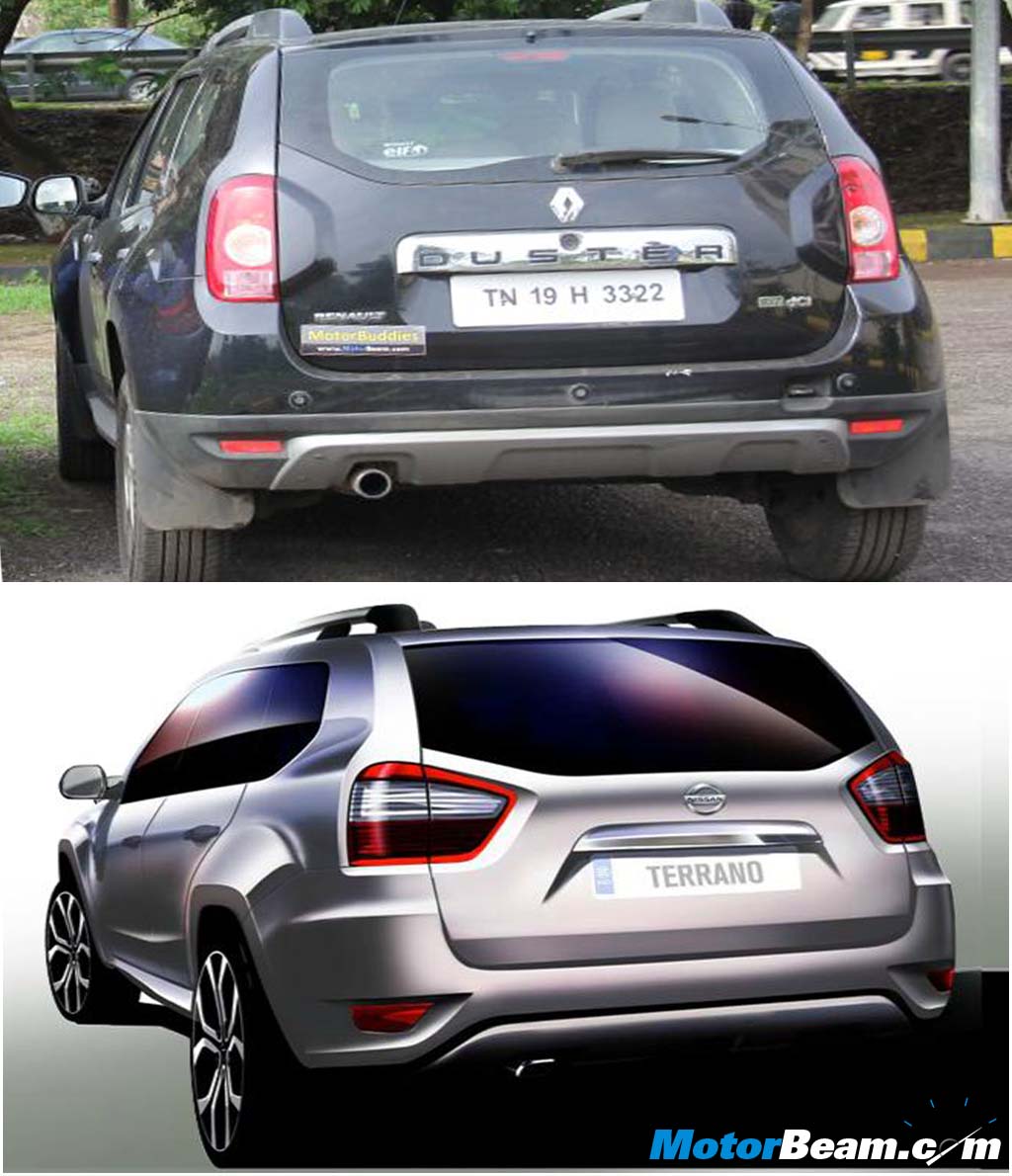 Terrano Duster Rear Comparison