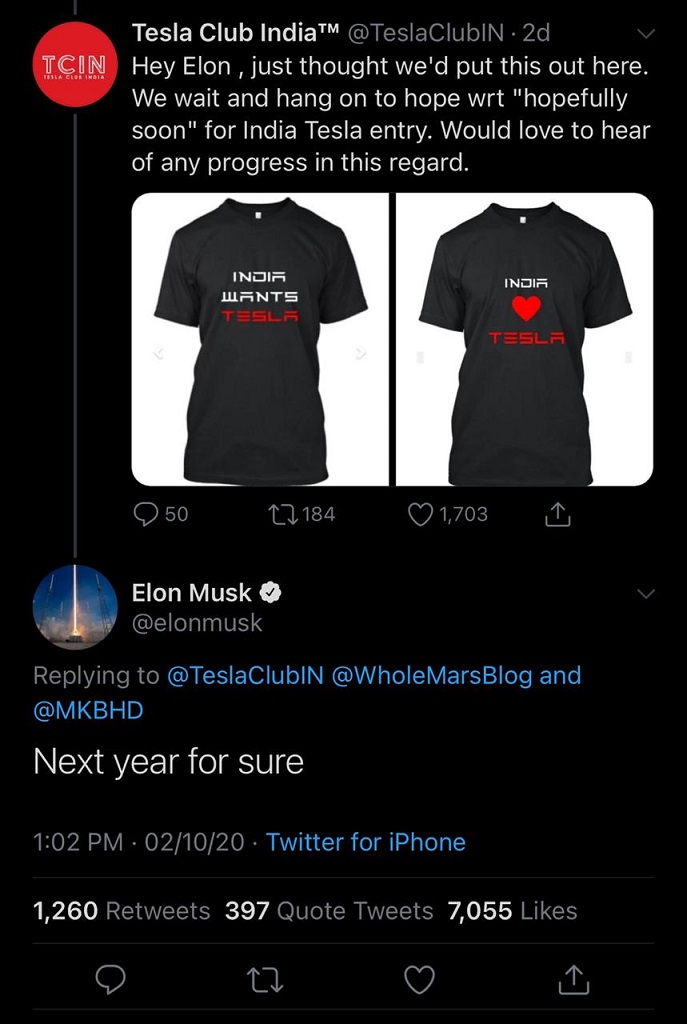 Tesla EV India Entry