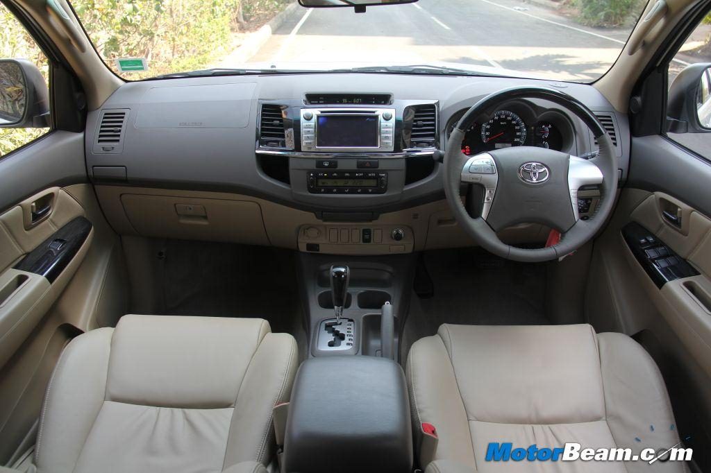 Toyota Fortuner Shootout Interior