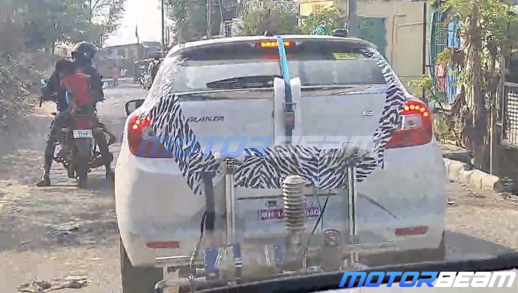 Toyota Glanza Hybrid Spied