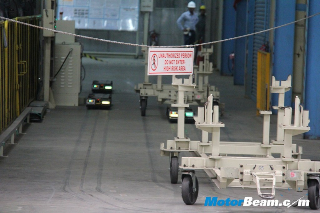 Toyota-Plant-Visit -AGV Automatic Guided Vehicles