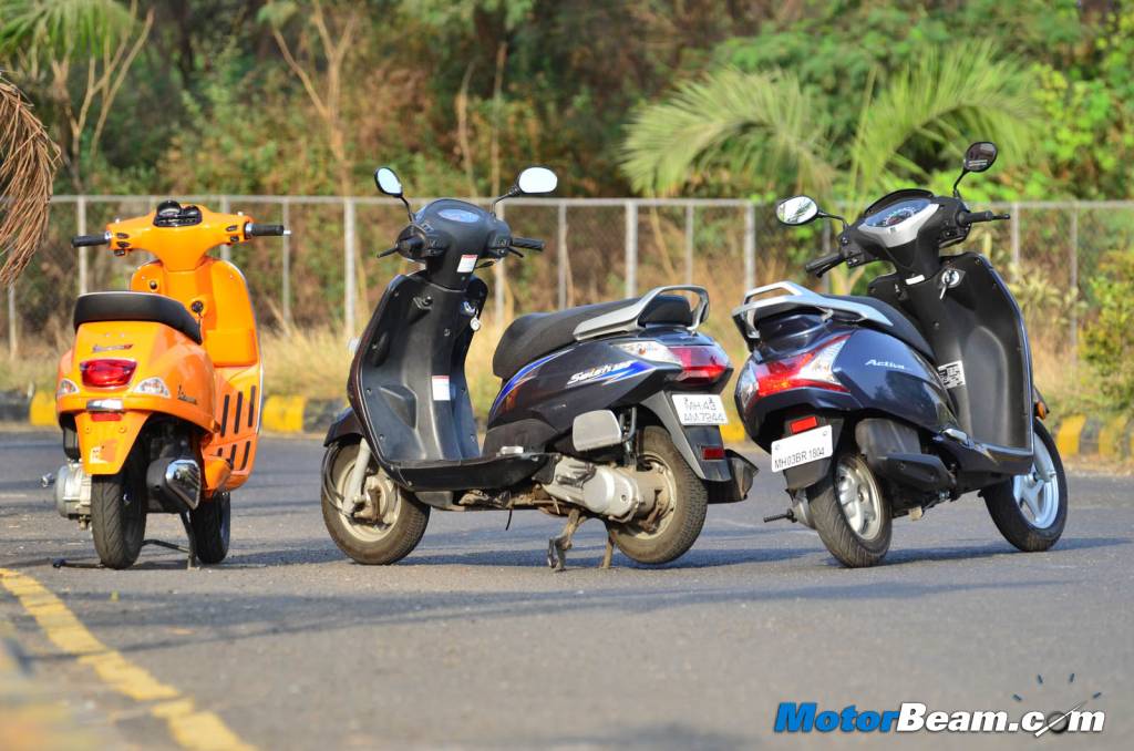 Vespa vs Swish vs Activa 125