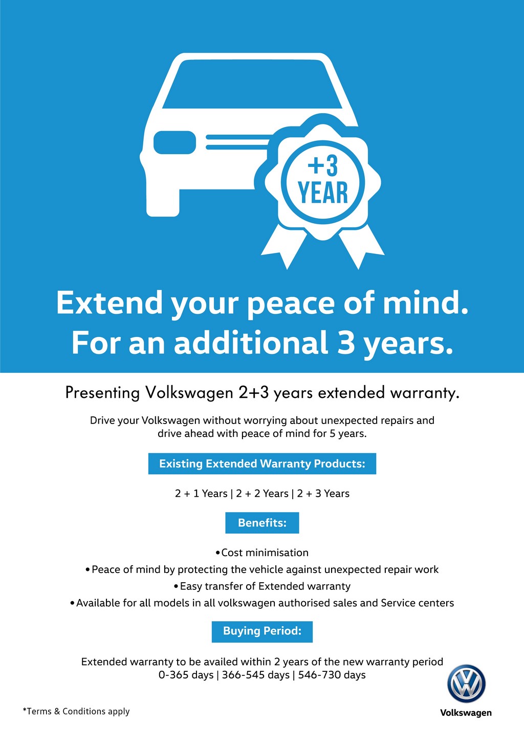Volkswagen 5 Year Extended Warranty Programme