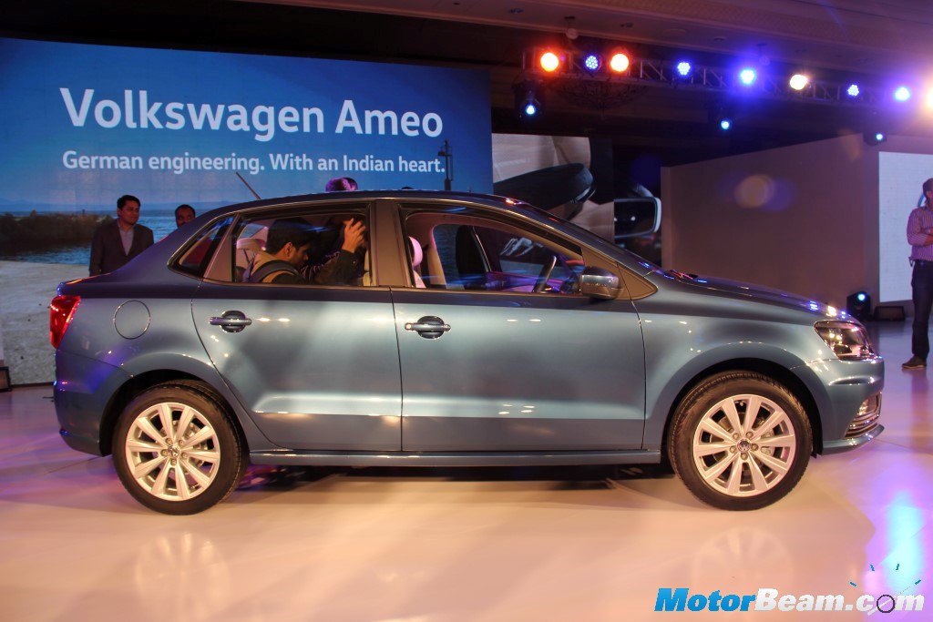 Volkswagen Ameo Launch Side