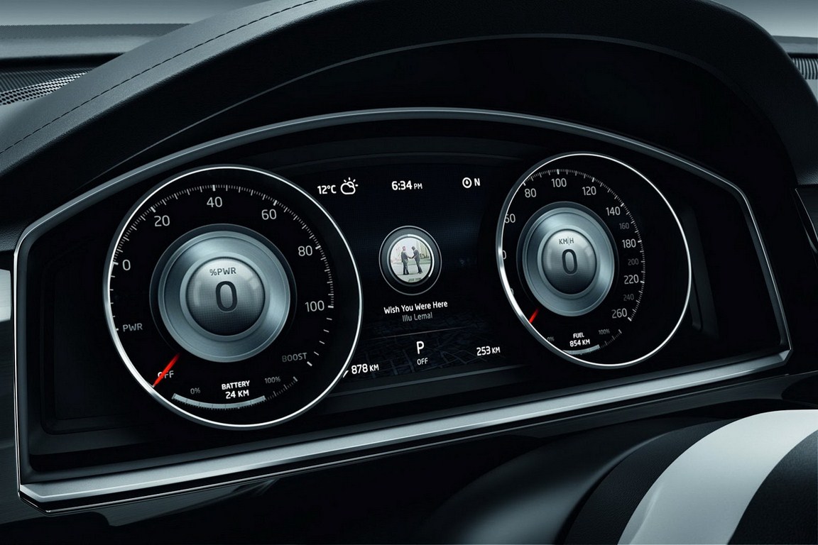 Volkswagen CrossBlue Coupe Concept Instrument Cluster