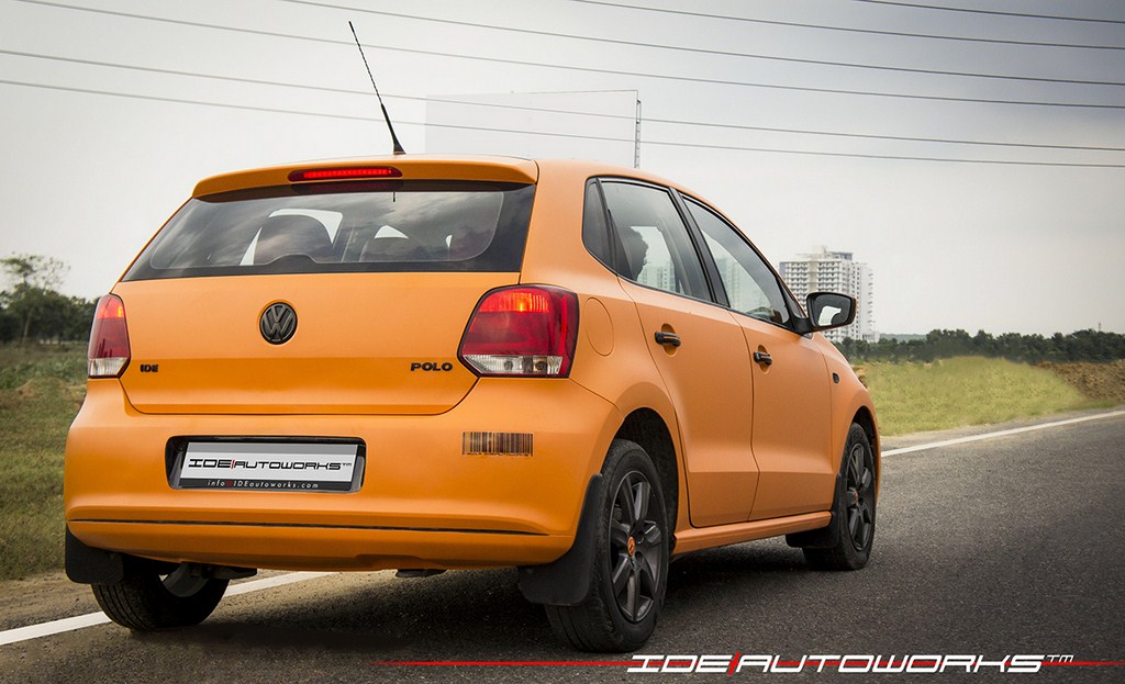 Volkswagen Polo Matte Orange Rear