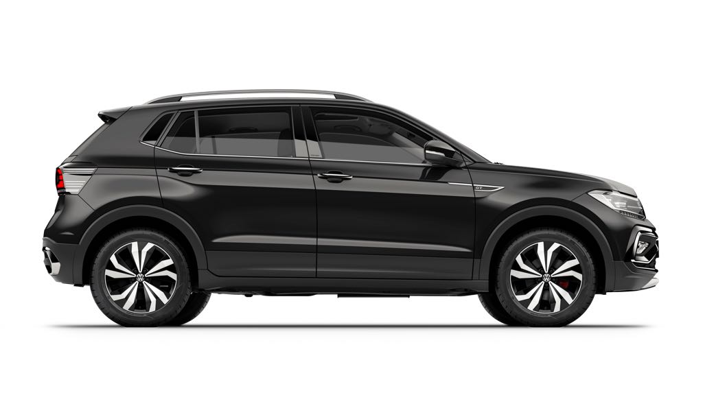 Volkswagen Taigun Deep Black Pearl Side