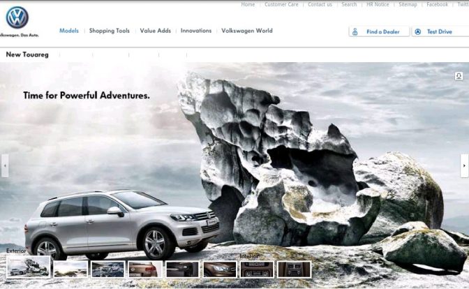 Volkswagen Touareg Featured on Website