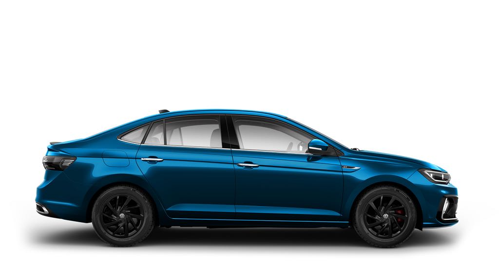 Volkswagen Virtus Lava Blue Side