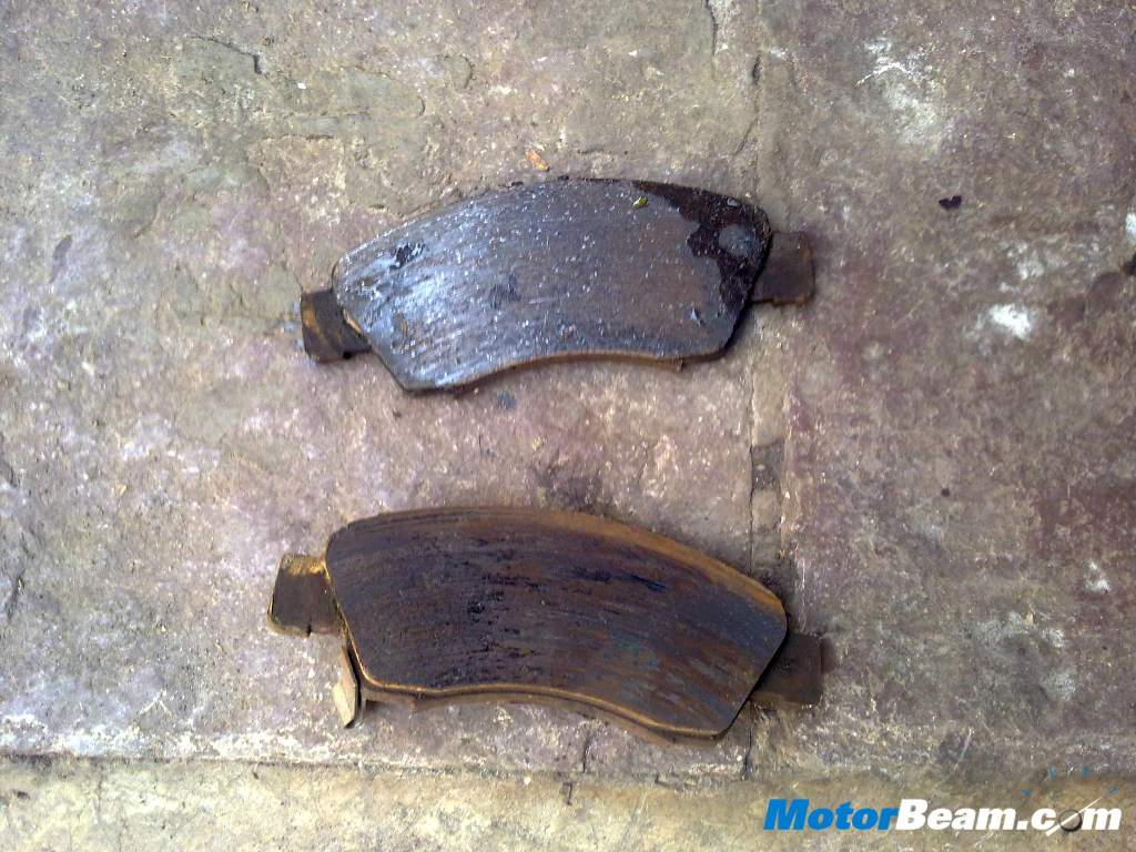 Worn Brake Pads