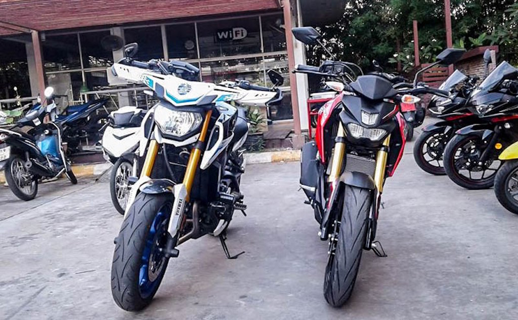 Yamaha M-Slaz MT-09 Comparison