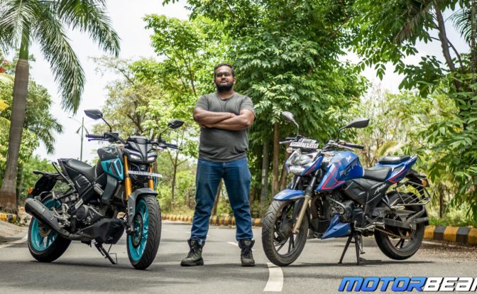Yamaha MT-15 V2 vs TVS Apache RTR 200 4V Comparison Video
