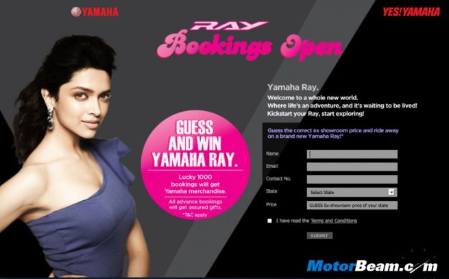 Yamaha Ray Bookings