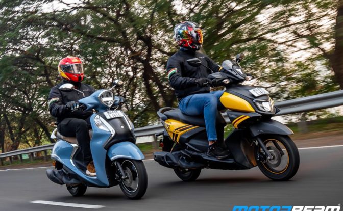 Yamaha RayZR vs Fascino 125