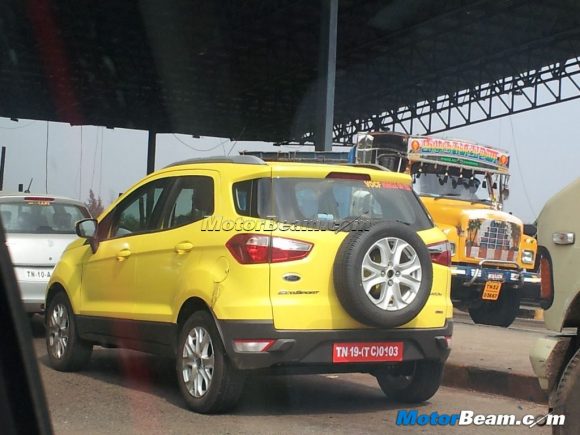 Yellow Ford EcoSport