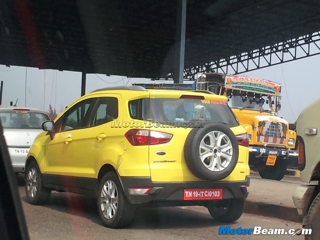 Yellow Ford EcoSport