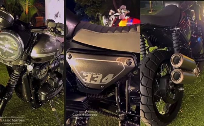 Yezdi Streetfighter Spied