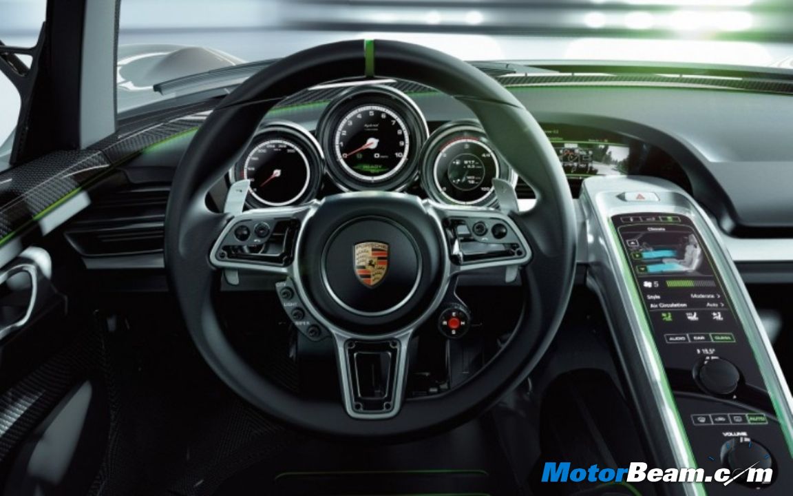 porsche hybrid 918 spyder interiors